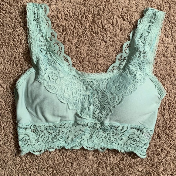 Altar'd State Other - Aqua Lace Bralette - Like New!
